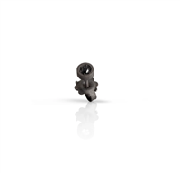 Boucle d'oreilles unique Mano-J. Homme in Titane Diamante Black TNMOP1001